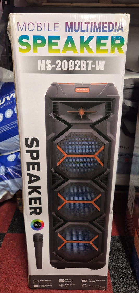 XL Multimedia Portable Bluetooth Speaker with Microphone & Remote