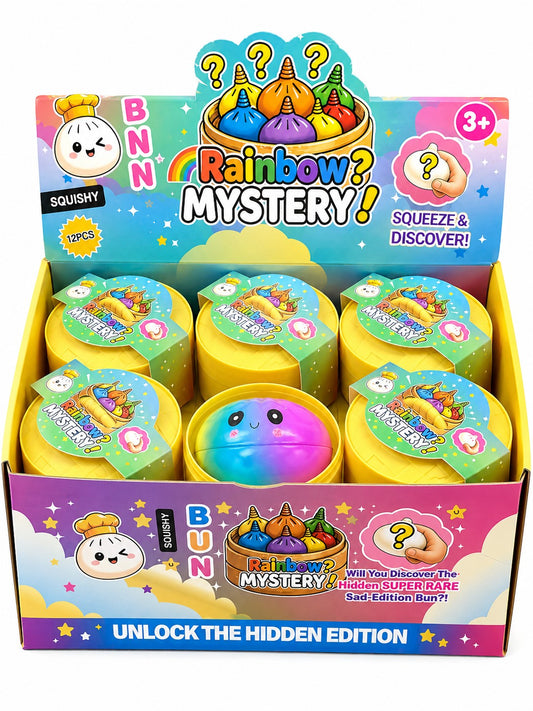 Rainbow Slow Rise Foam Mystery Dumplings 8.5cm