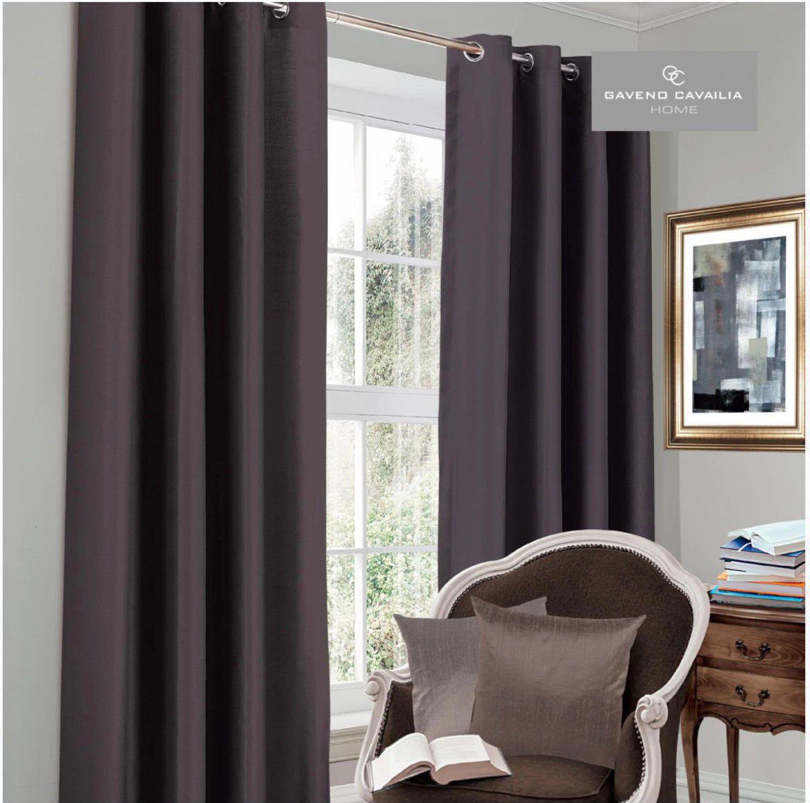 66x54 Blackout Eyelet Curtains 2 Colours