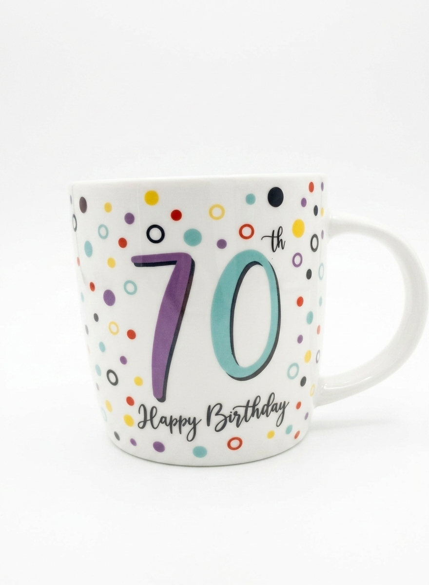 70th Birthday Ceramic Mugs sdc