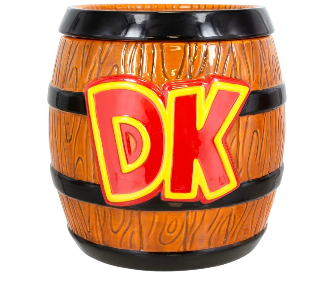 Donkey Kong Barrel Shaped Money Bank