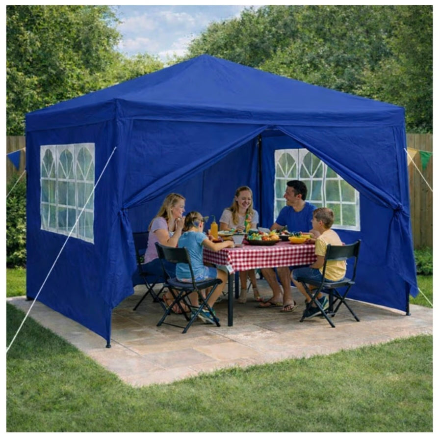 Neo 3X3M Light Weight Event Gazebo 4 Side Panels Outdoor Waterproof Garden Party Tent Marquee Canopy Shelter Coated Steel Frame