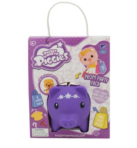 Pocket Money Piggies. Prom Party Pack