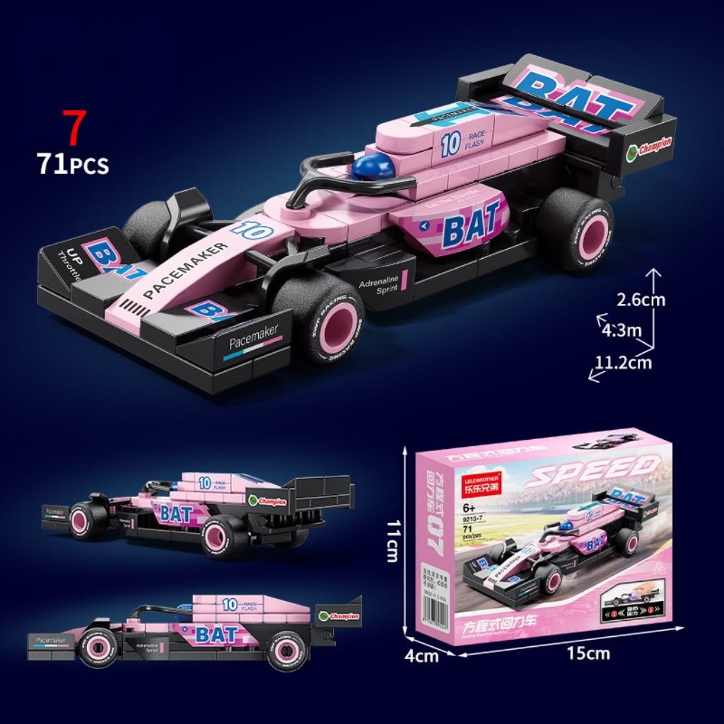F1 Speed Mini Race Car Building Bricks Model