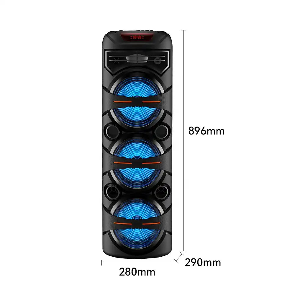 XL Multimedia Portable Bluetooth Super Speaker with Microphone & Remote Control 4500mah