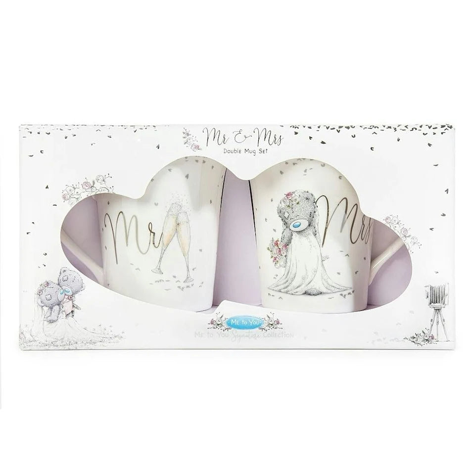 Mr & Mrs Double Mug Set