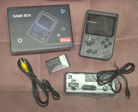 Retro Handheld Game Console. Gamebox Plus. Built in Games, comes with Joy Pad
