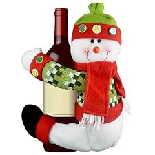 KAHEIGN Christmas Tree Topper, 33CM Large Snowman Xmas Tree Top Hat with Red Scarf and Plaid Jacket for Curtain Tie Hugger Wine Bottle Home Christmas Holiday Winter Party Decor
