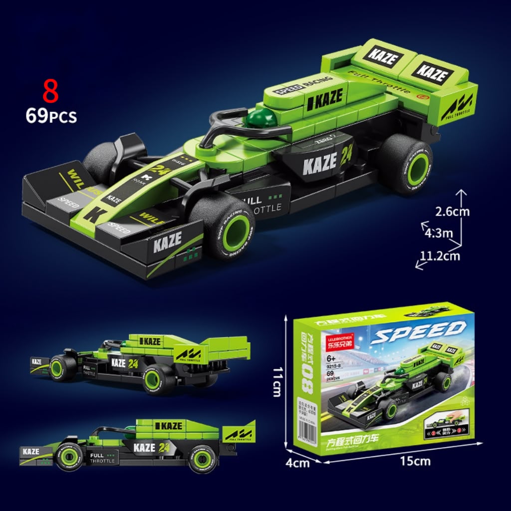 F1 Speed Mini Race Car Building Bricks Model