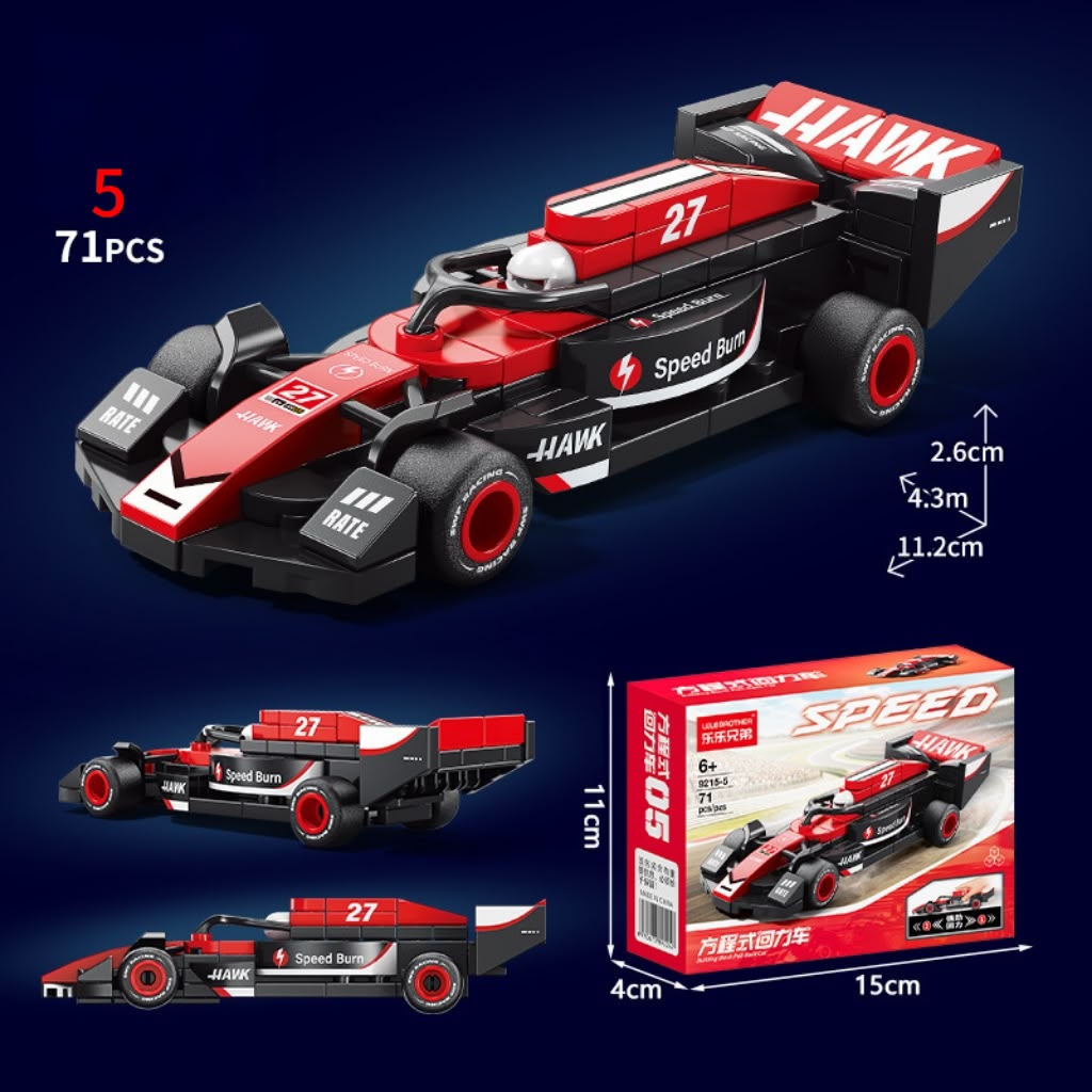 F1 Speed Mini Race Car Building Bricks Model