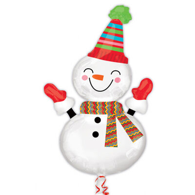 Christmas Balloon - 36 Inch Snowman Super Shape Helium Balloon