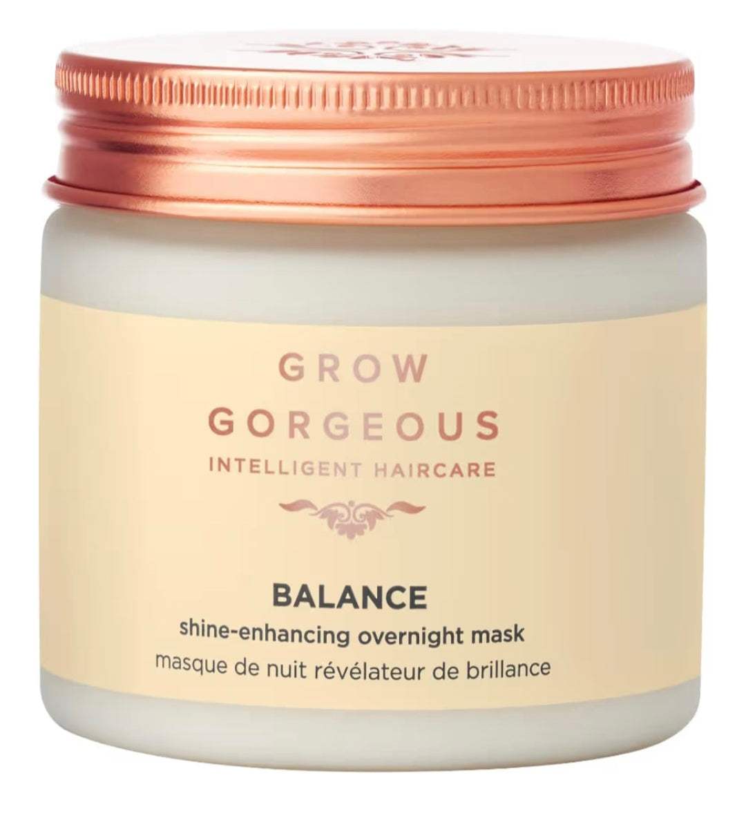 Grow Gorgeous Balance Shine-Enhancing Overnight Mask - 200ml, Gently nourish hair and scalp overnight with this shine-enhancing mask for soft, frizz-free, healthy hair
