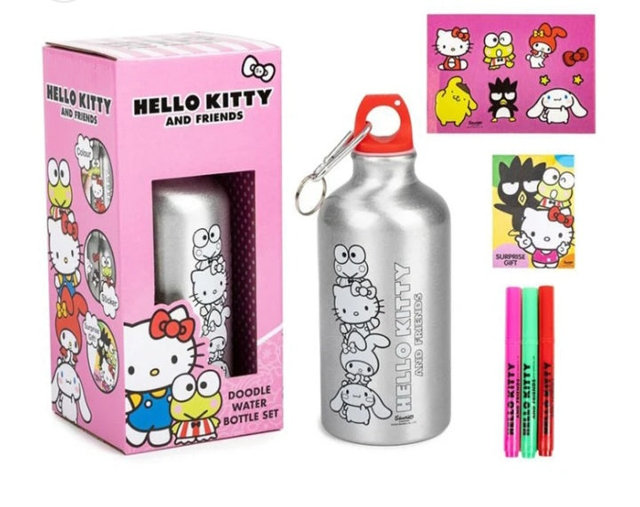 Hello Kitty Doodle Water Bottle Set