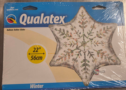 Qualatex Snowflake Christmas Balloon 56cm