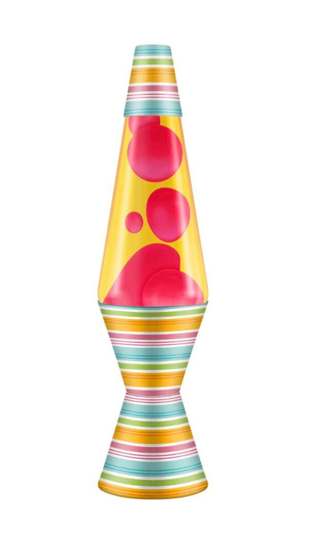 The Original Lava Lamp Company, Beach Umbrella Retro Lava Lamp, 14.5" Tall