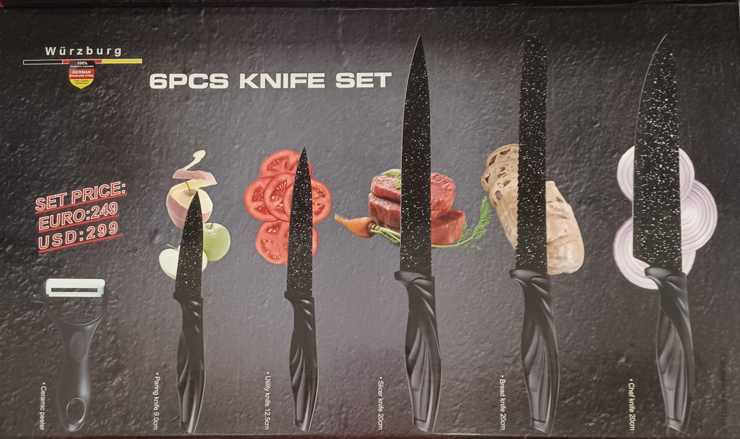 6 Piece Knife Set