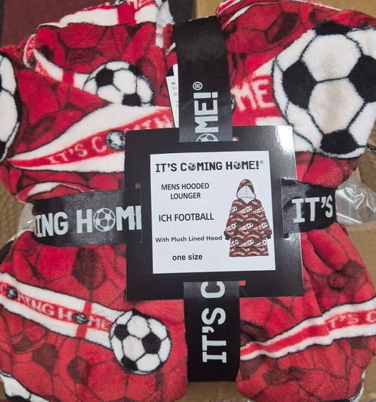 Football Its Coming Home Hooded Fleece with Hood One Size Hoodie