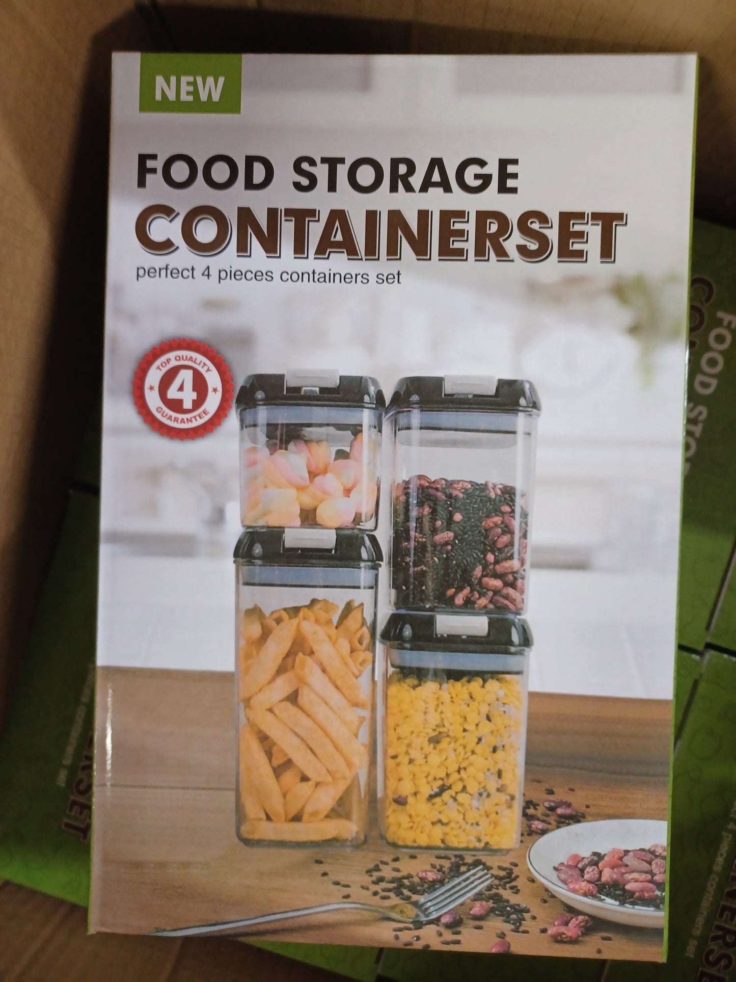 Set Of 4 Air Tight Food Storage Containers