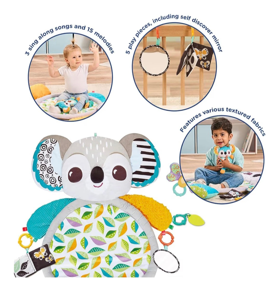 VTech Baby Koala Cuddles Play Mat, Soft Play Mat for Sensory Play, 5 Accessories including Teether and Rattle, Sound Effects and Fun Phrases, Toy for Babies 0, 3, 6, 12 Months Plus