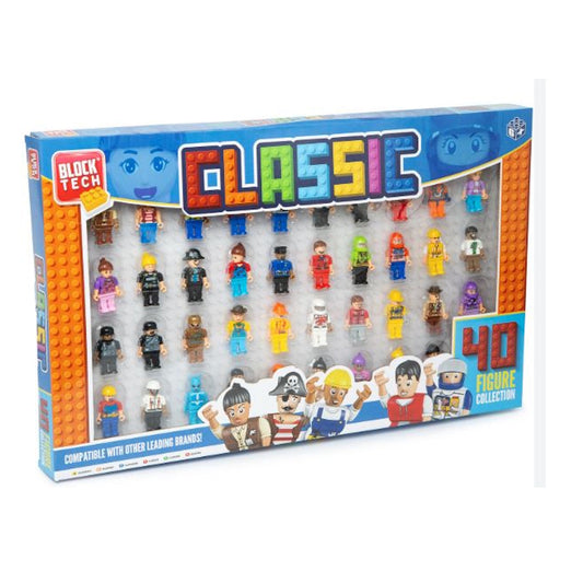 RMS Block Tech Classic Pack of 40 Figures Building Block Set