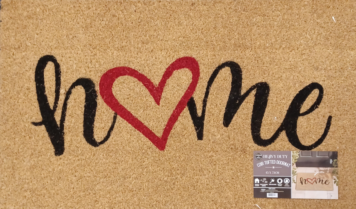 HOME 45 x 75cm Heavy Duty Tufted Door Mat
