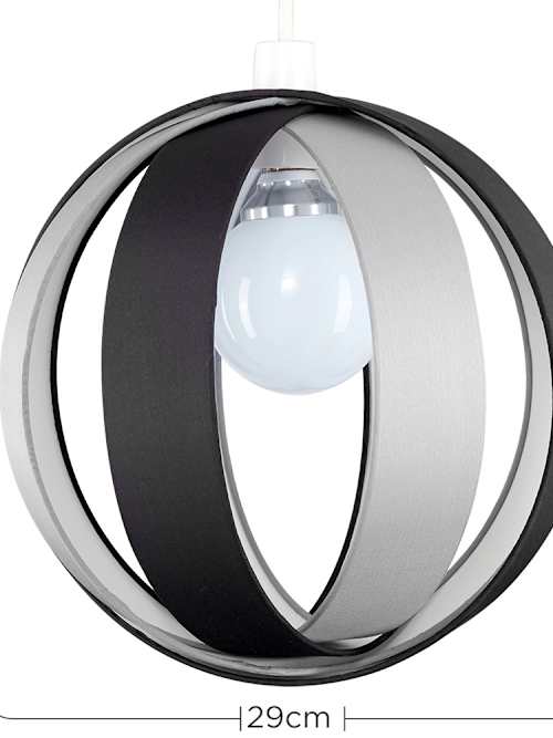 J90 Pendant Shade Black/Grey