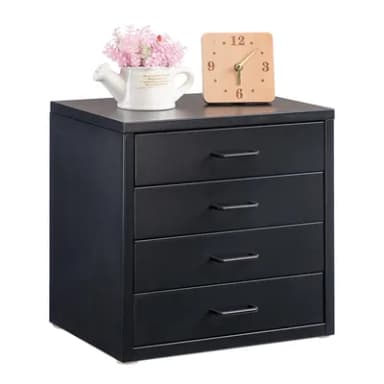 HollyHOME Desktop Drawers Filing Cabinet with 4 Drawers, Organizer Vertical File Cabinets for A4 Letter Size Metal Storage Drawer for Home Office Self-assemble 2 colours