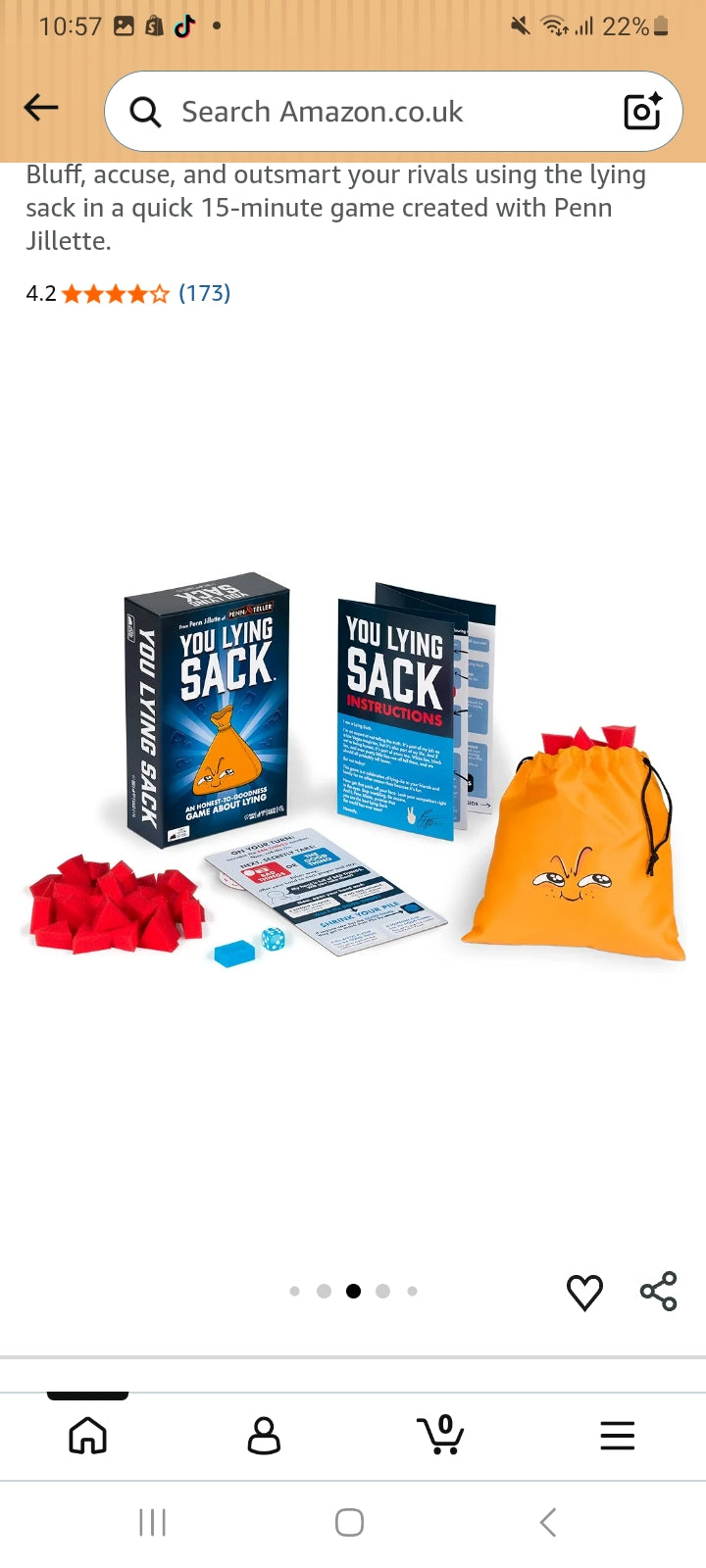 You Lying Sack Board Game
