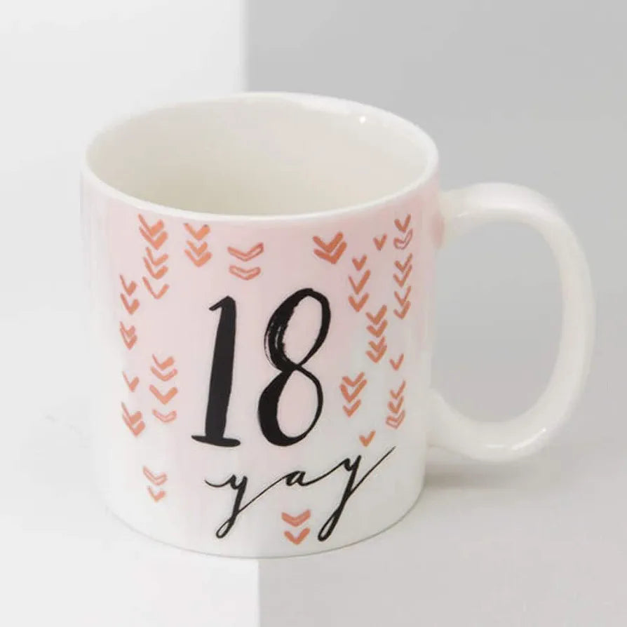Ceramic Mug 18th Birthday - Rose Gold