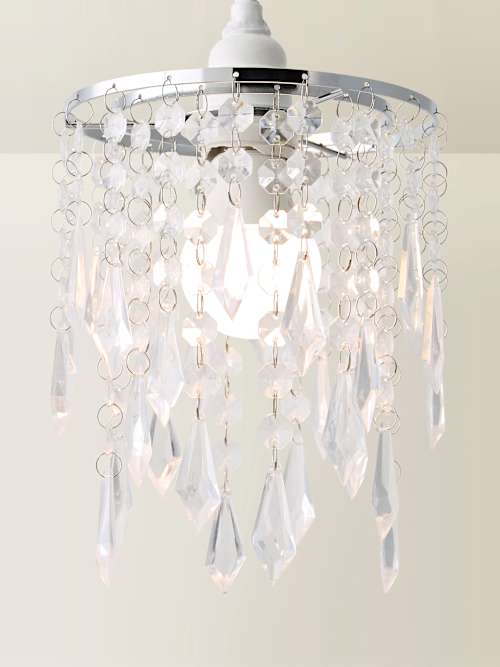Pendant Shade With Clear Acrylic Droplets