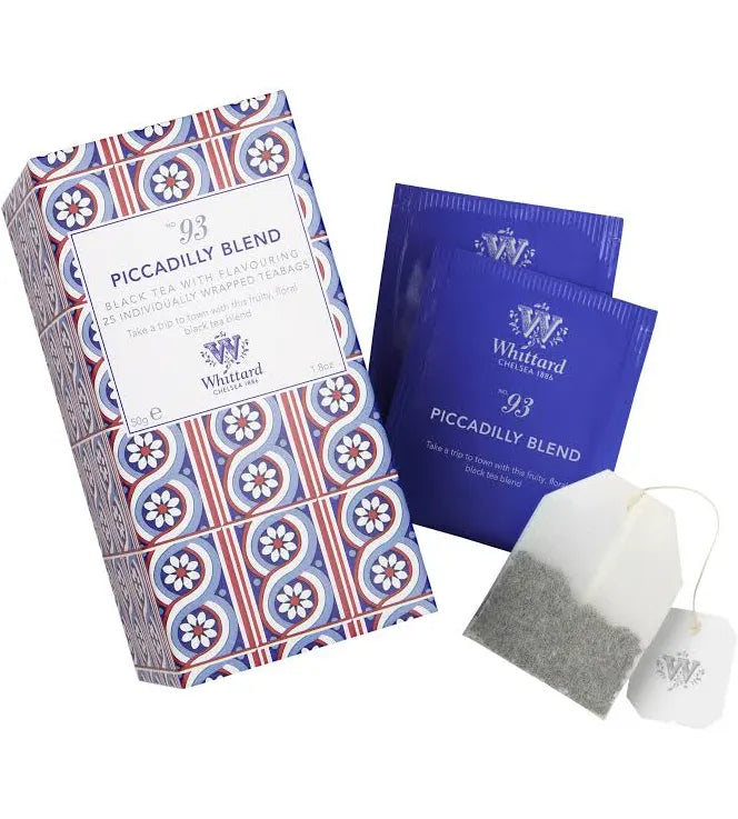 Whittards Tea Discoveries Piccadilly Blend Teabags