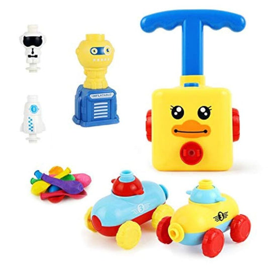 Duck Balloon Launcher Car Toy, Balloon Powered Launch Car STEM Pump Set for Kids