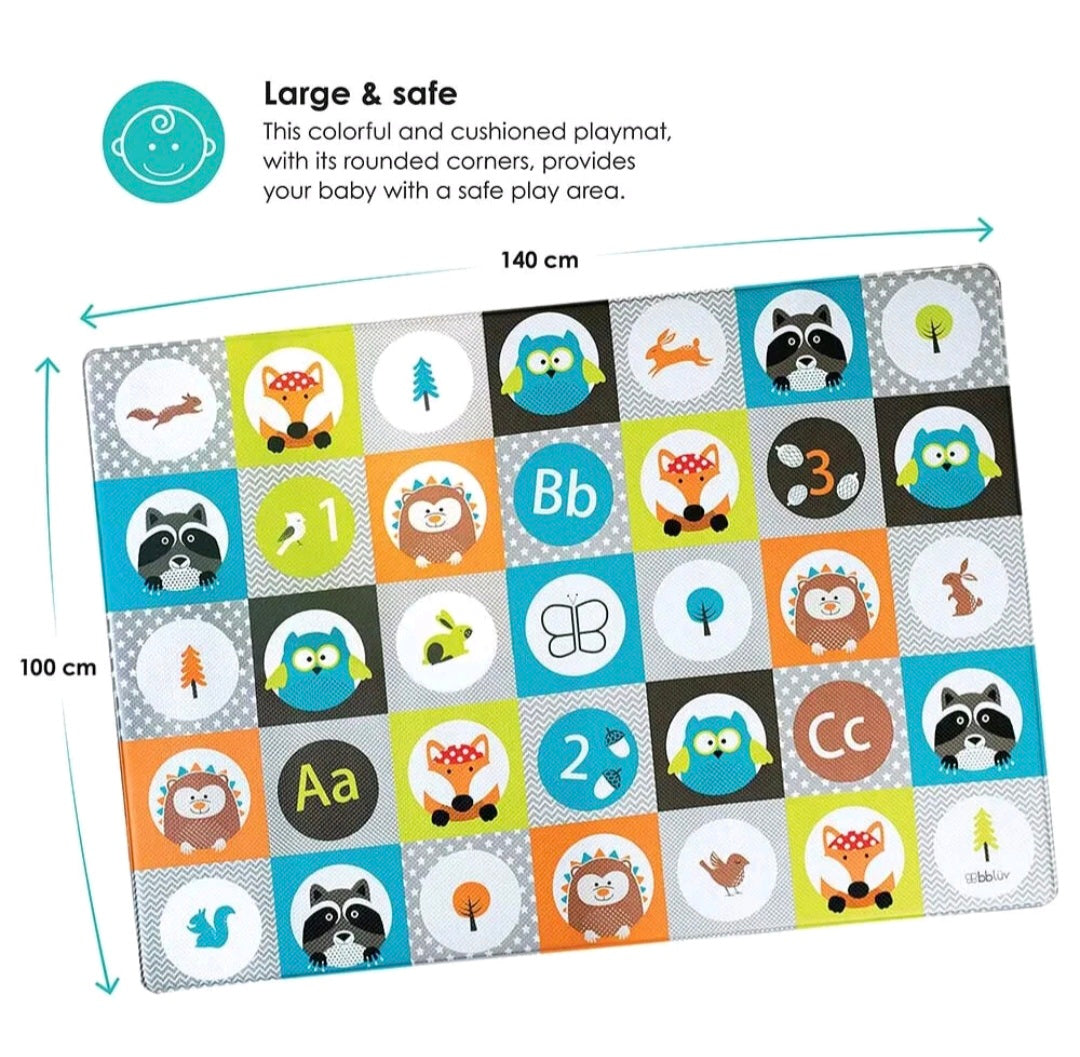 Children's BBluv Reversible Play Mat Hypoallergenic 2 designs