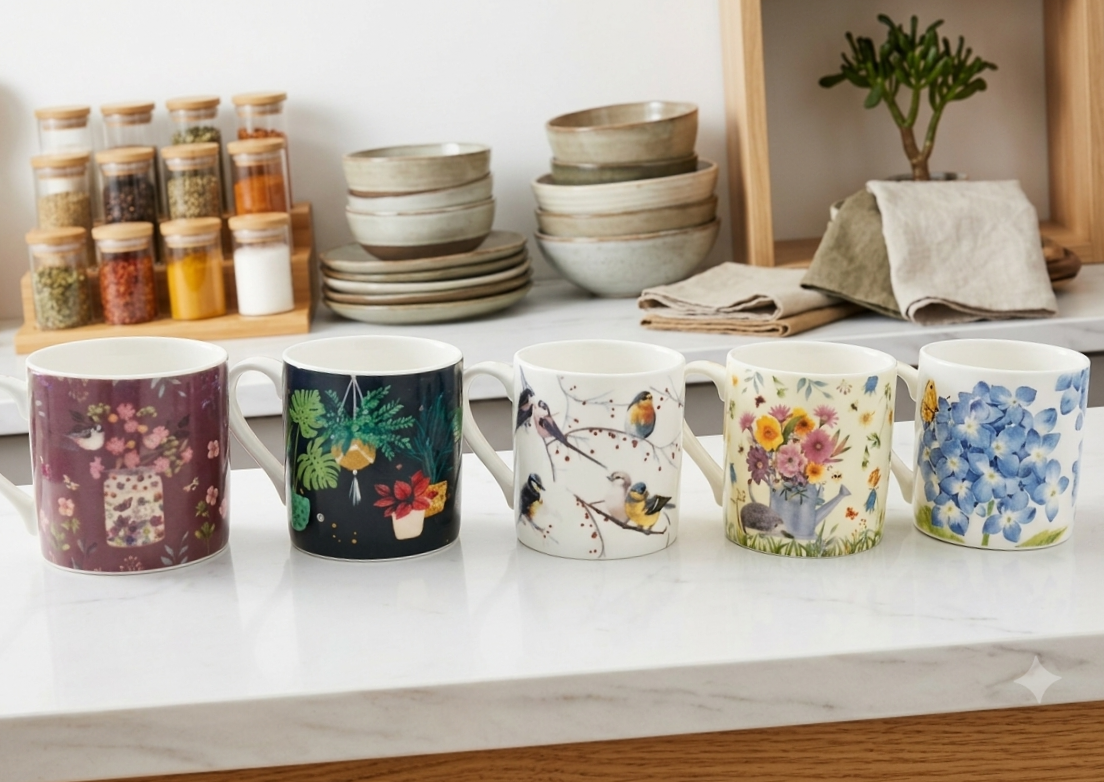 Botanical & Nature Mug Collection