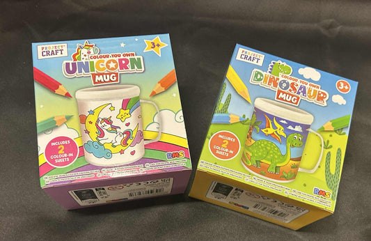 Paint Your Own Unicorn or Dinosaur Cup