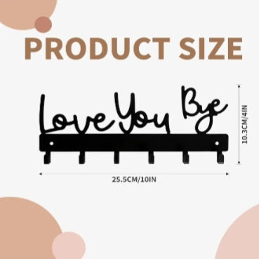 Love You Bye Wall Mounted Key Organiser
