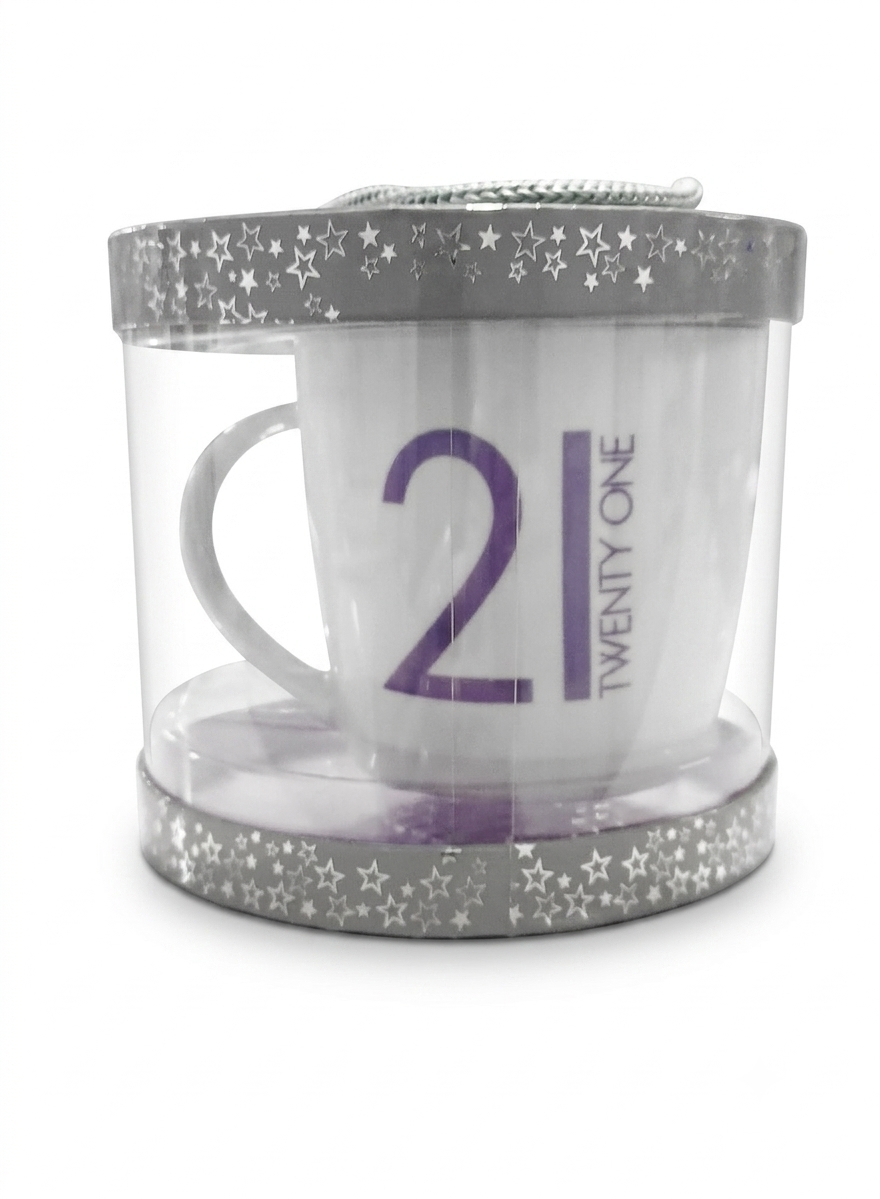 21st Birthday Mug In Gift Box