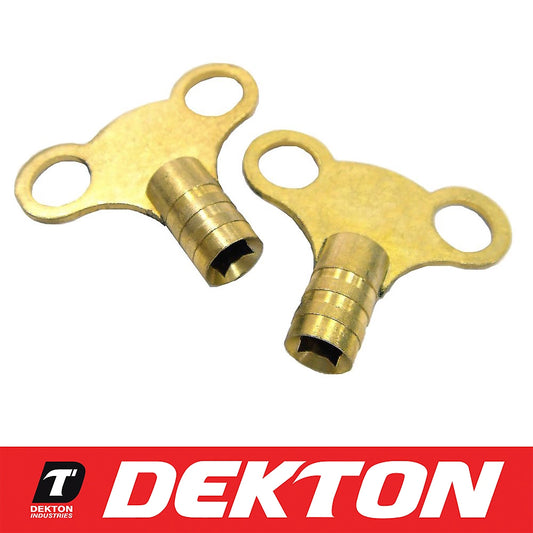 2pc Radiator Plumbing Bleed Bleeding Key Keys Solid Brass Venting Air Valve