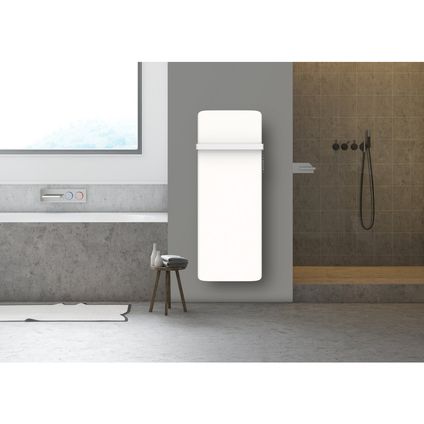 Mylek 800W Digital Infrared Electric Towel Rail Heater, 1200 x 60 x 500mm, IP24, White