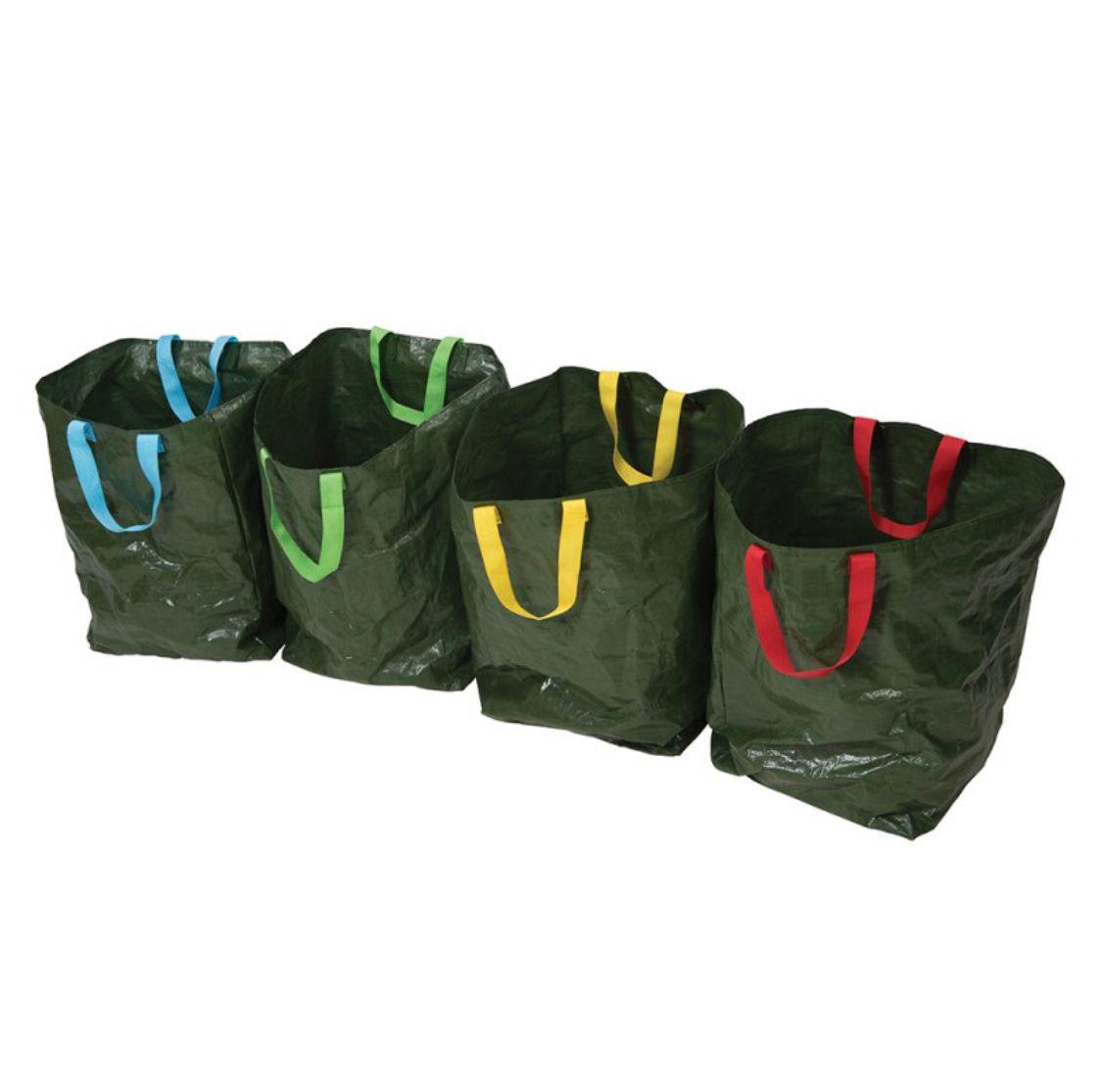 Silverline Recycling Bags 4pk 400 x 320 x 320mm Green
