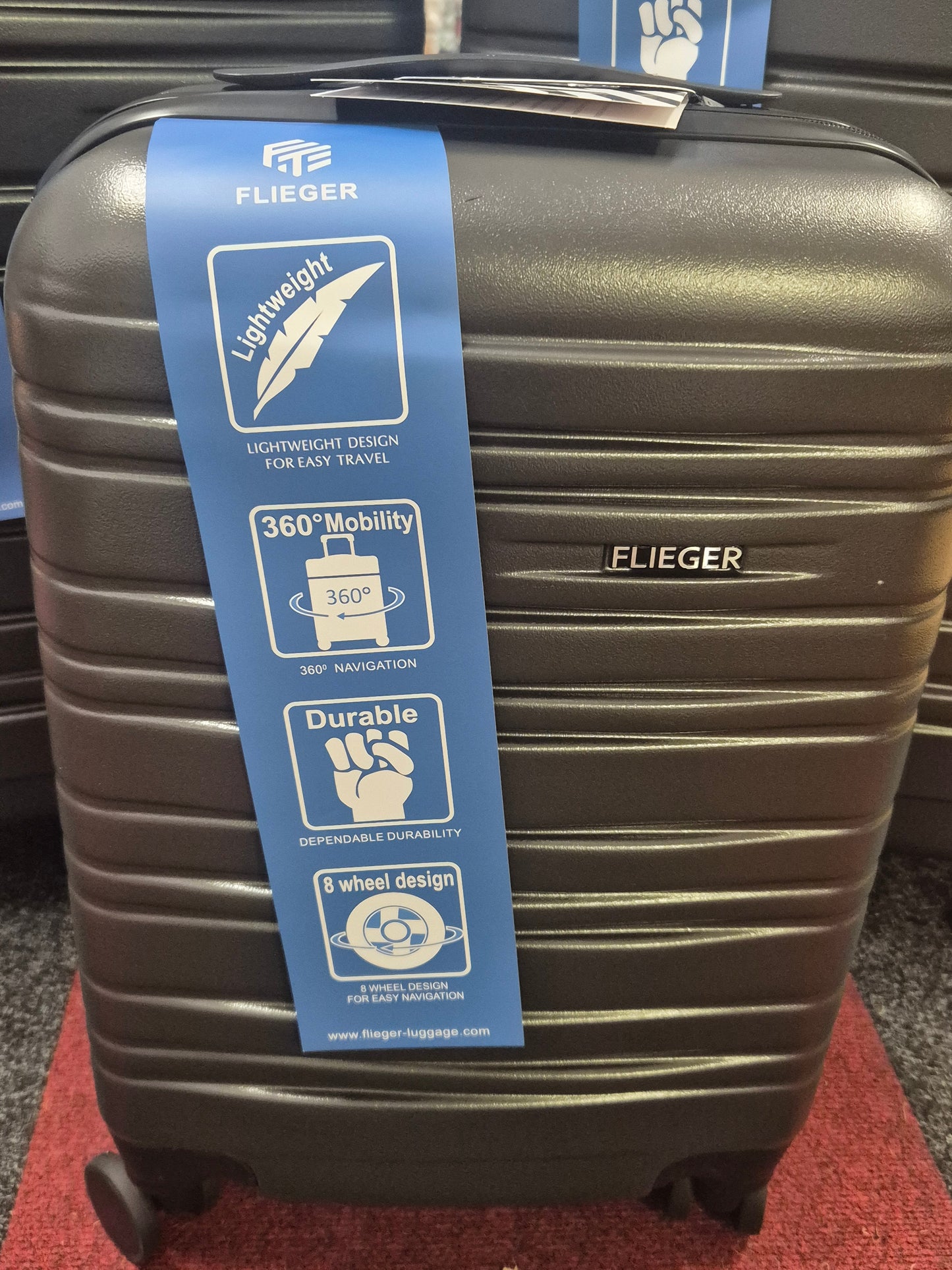 Luggage Set 3 piece set in Grey with TSA Locks 20" 24" 28" Suitcase