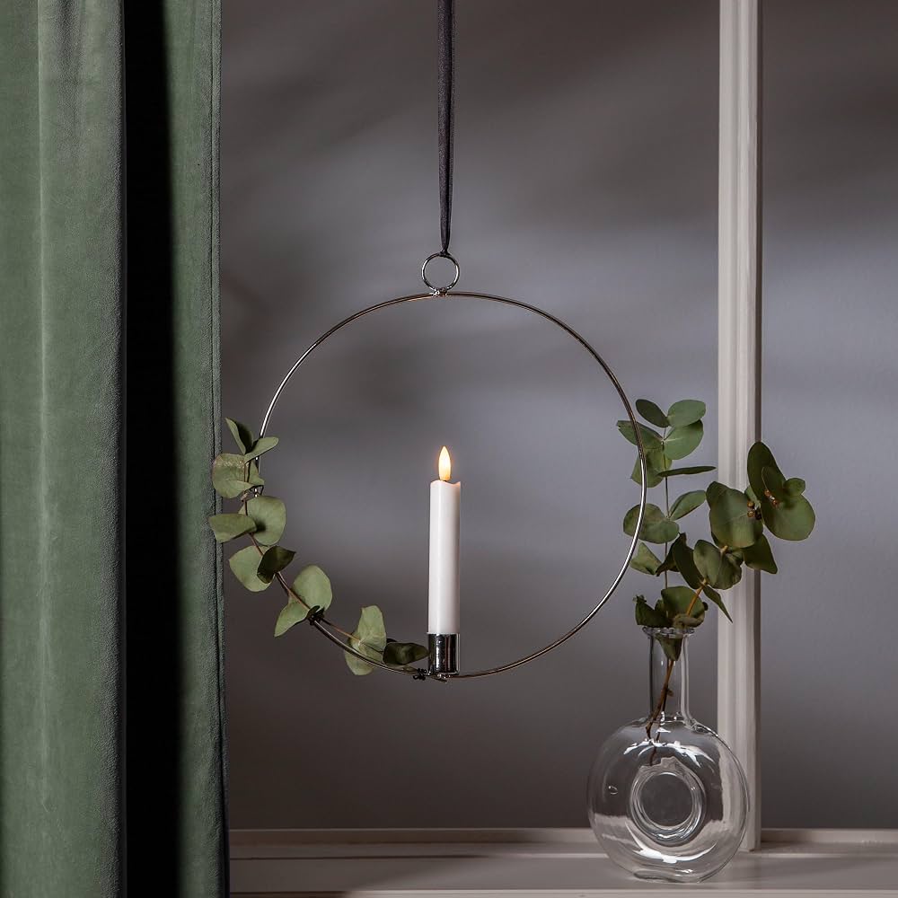LED Hanging Candle Ring 30cm x 28.5cm