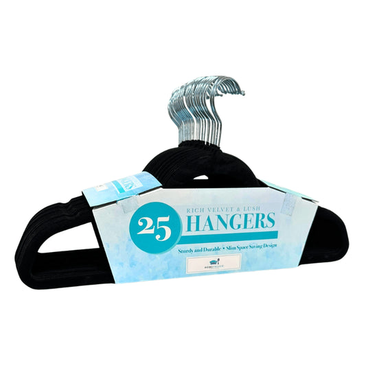 Premium Rich Velvet & Lush Non-Slip Hangers - Black