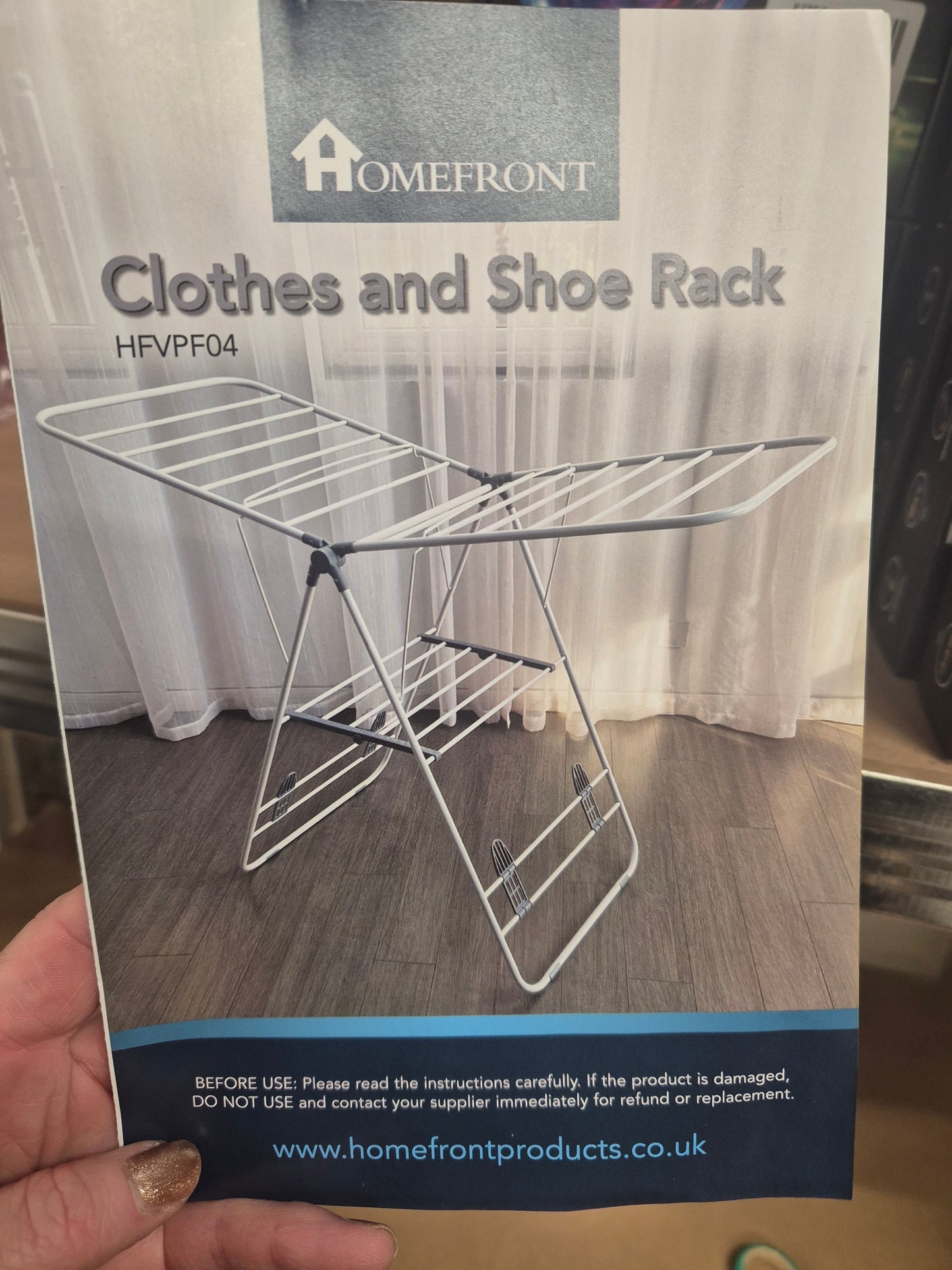 Homefront Clothes Airer with Shoe Rack