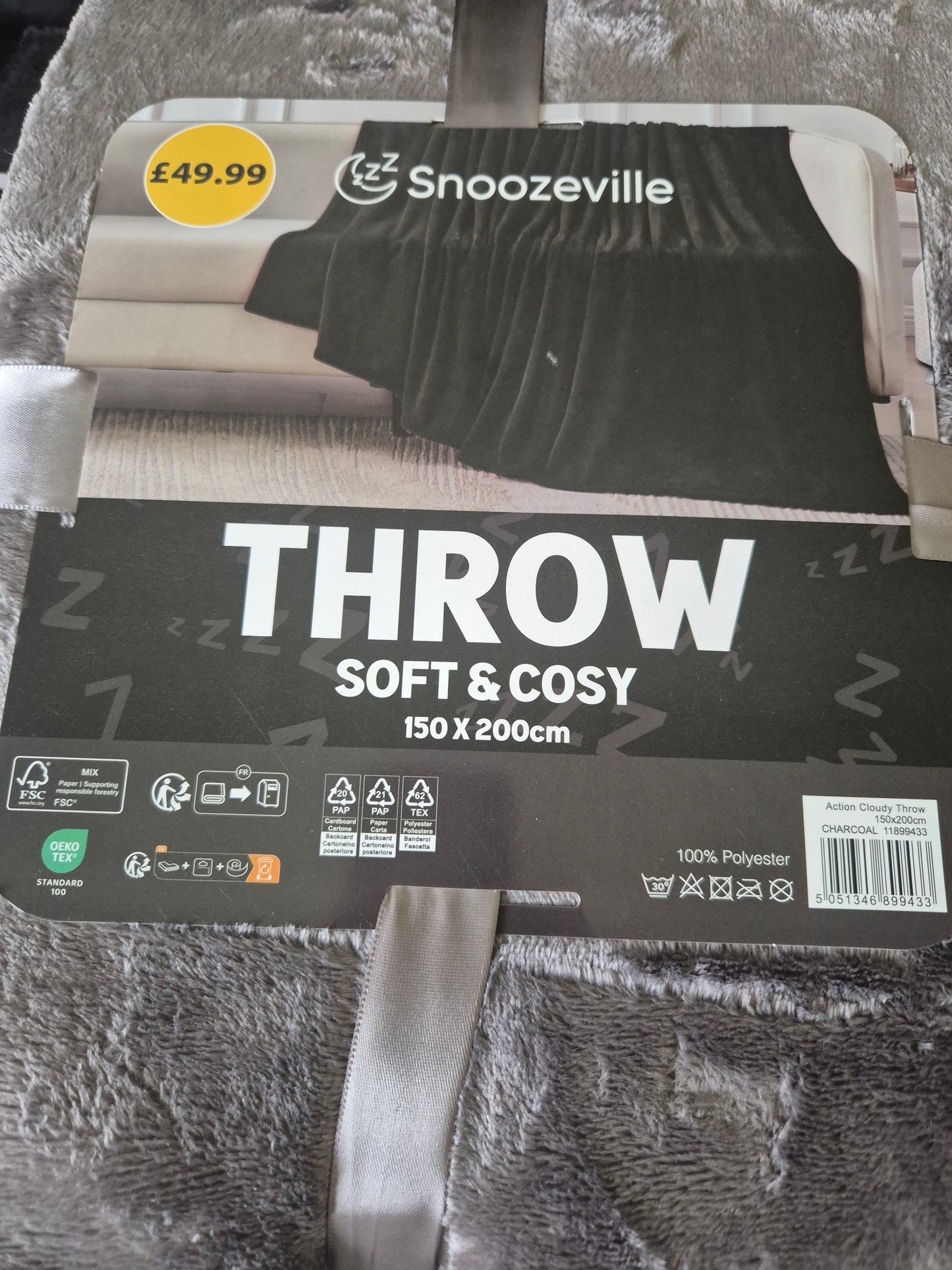 Snoozeville Cosy Cloud Throw Bundle 150cm x 200cm