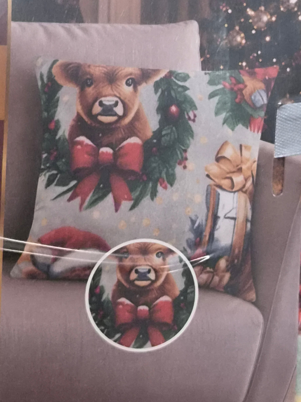 Pack of 2 Christmas Filled Cushions 12 Designs