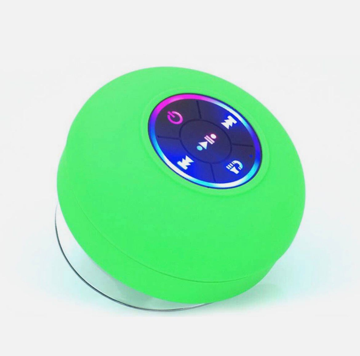 Bluetooth Waterproof Sucker Speaker with Built-in Mic & LED Light