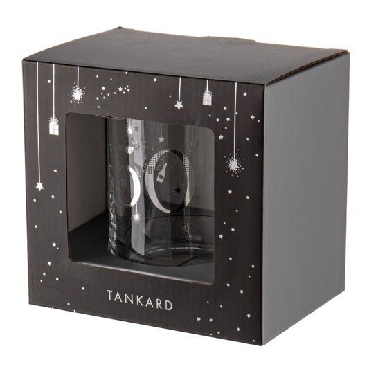 50th Birthday Glass Tankard. In Box.