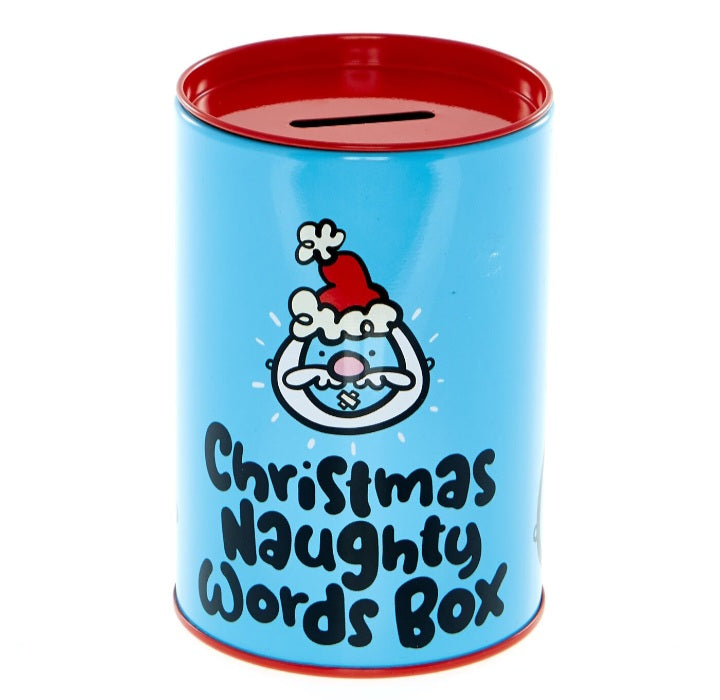 Fruitloops Christmas Naughty Words Money Box 12cm x 8cm