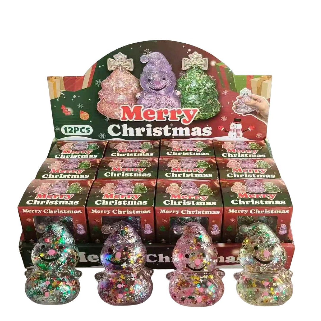 Christmas Sugar Filled Tree or Snowman Squishy